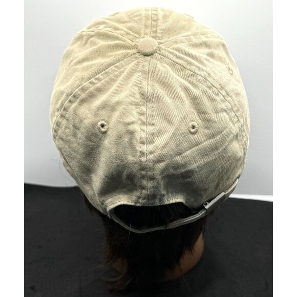 Khaki Adjustable Strap Baseball Cap OSFM - Picture 3 of 6